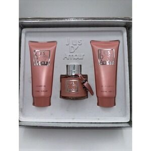 Jus D'Amour by Dumont Paris 3Pc Gift Set EDP SPRAY, Body Lotion, Shower Gel NIB